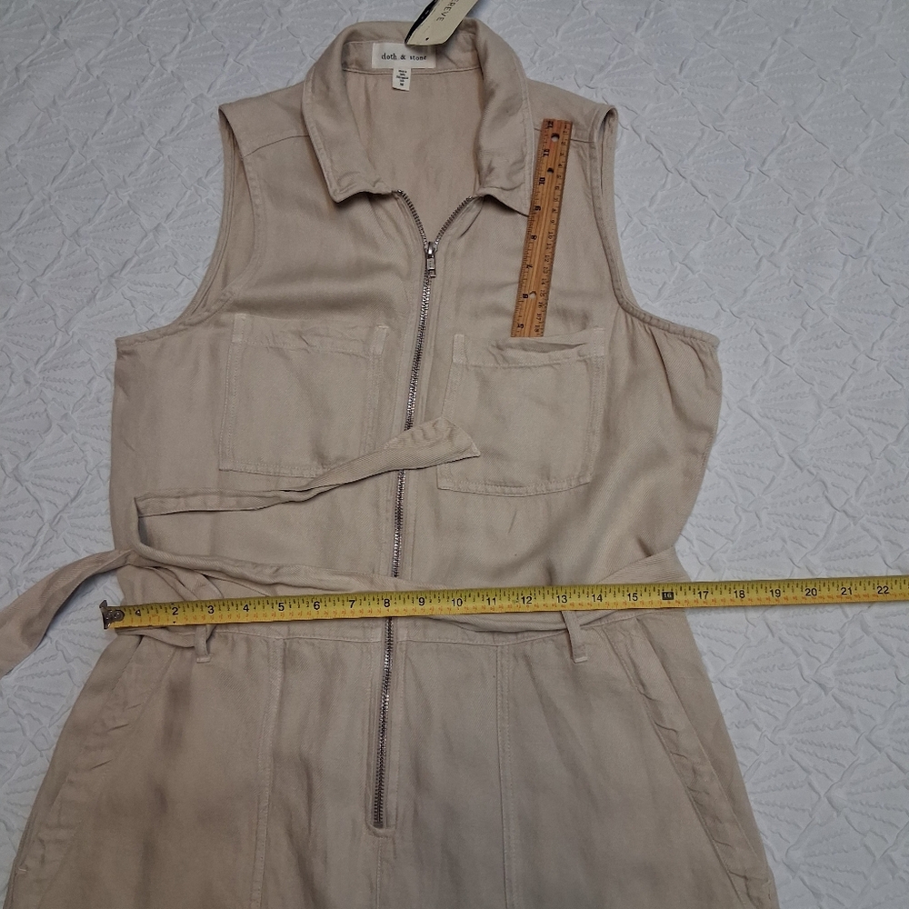 Cloth & Stone Anthroplogia Light Tan Romper Size M - Picture 11 of 17